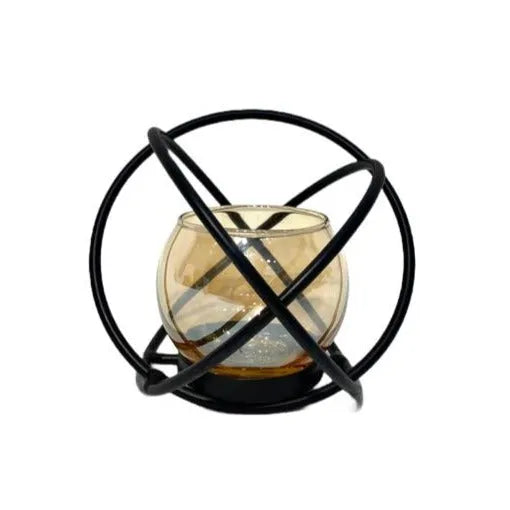Globe Metal Candle Holder