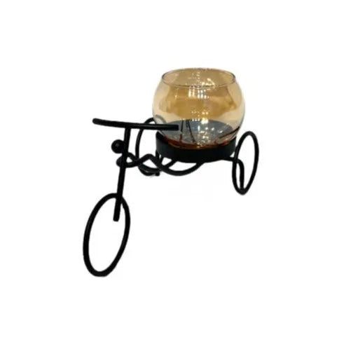 Metal Bicycle Candle Holder
