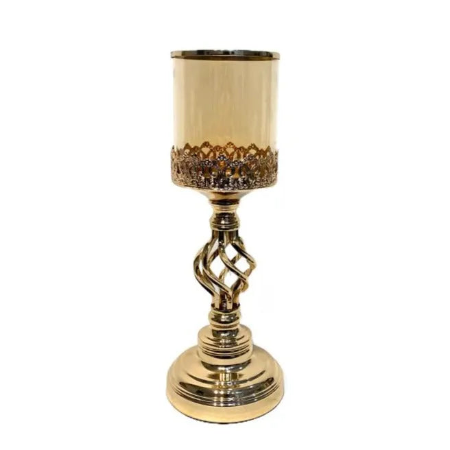 Vintage Gold Candle Holder